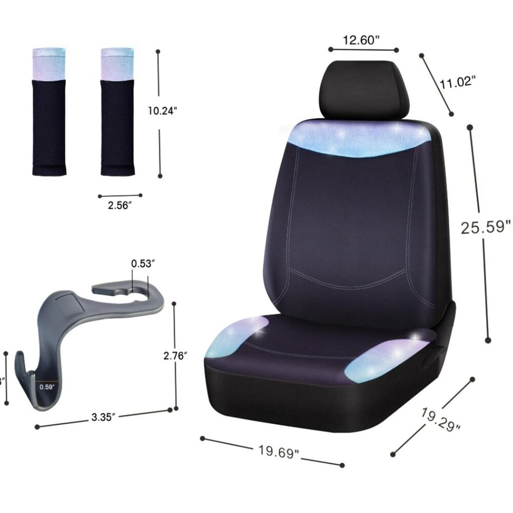 NEW Auto Drive 5 Piece Car Seat Cover Kit - Picture 13 of 15
